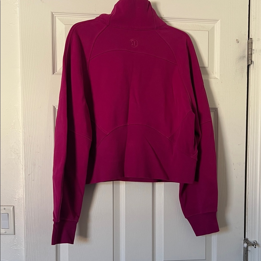 Lululemon Scuba Half Zip Funnel Neck in Ripened Raspberry - Picture 4 of 4